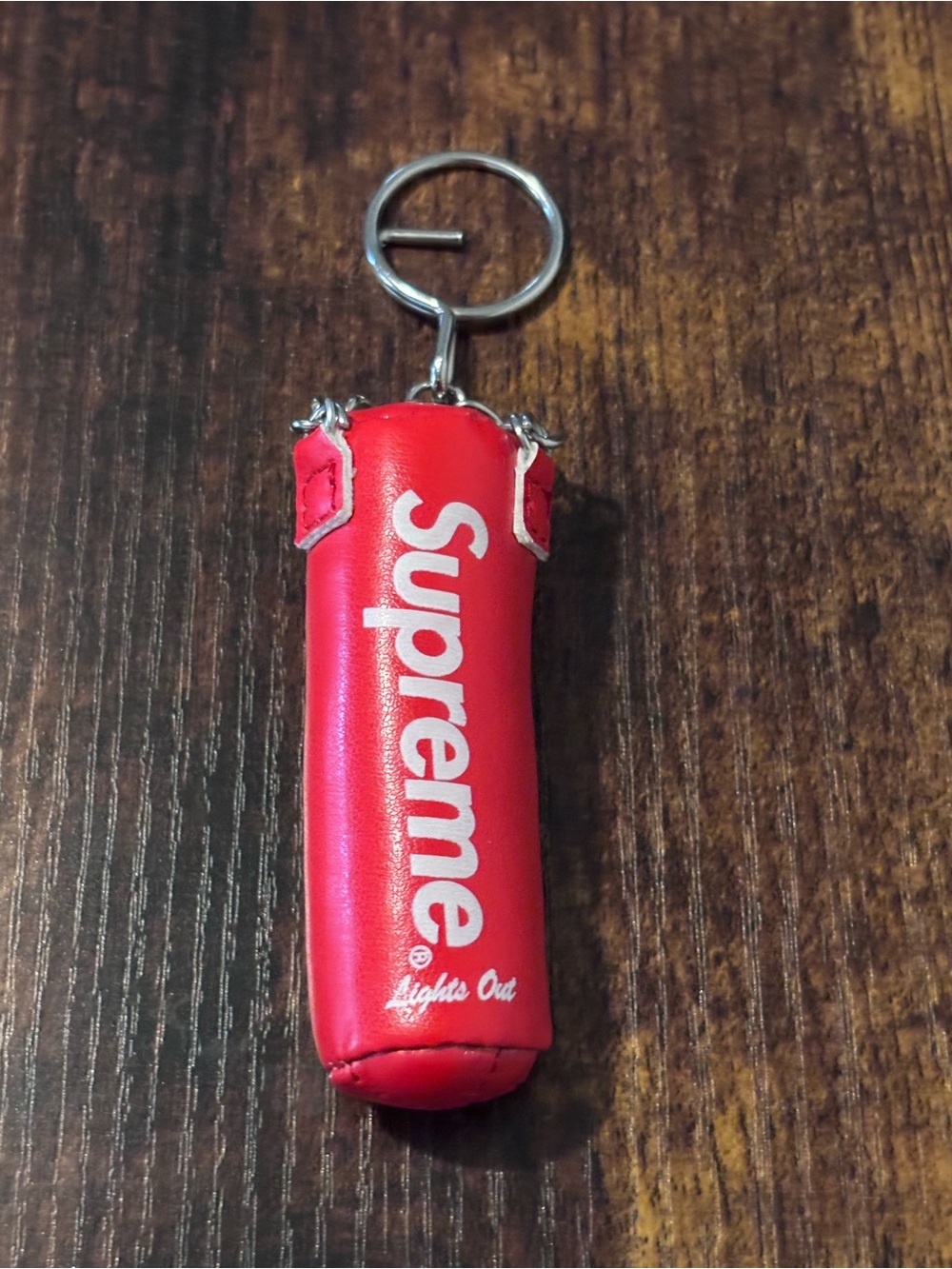 Supreme Keychain X1 Punching Bag Boxing MMA Logo Black Designer Red New